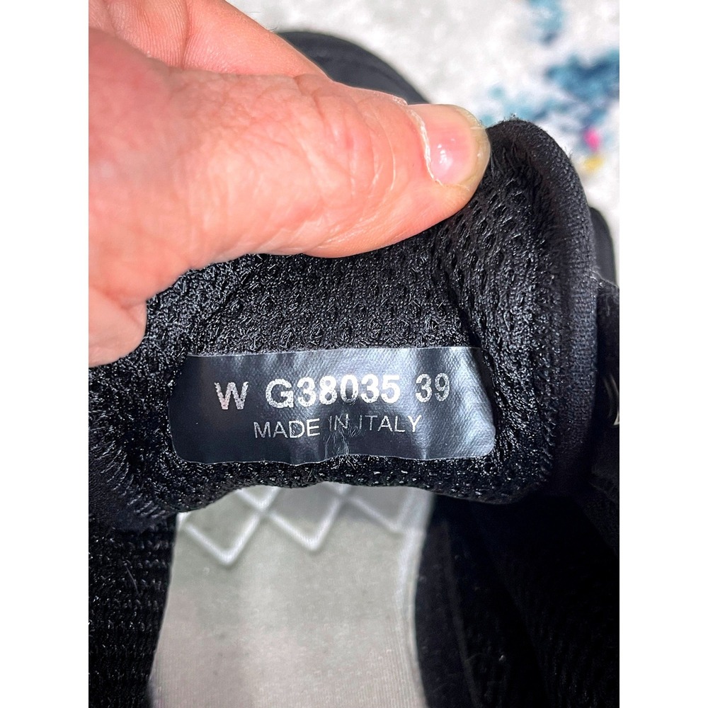 Chanel G38035 Black Nylon Suede Sneakers CC Logo Trainer Shoes EU 39 US 8.5 - Picture 8 of 15